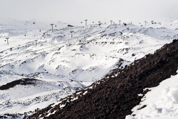 mb-151123-ThinkstockPhotos-495872082 Blick über ein Skiegebiet am Ätna.