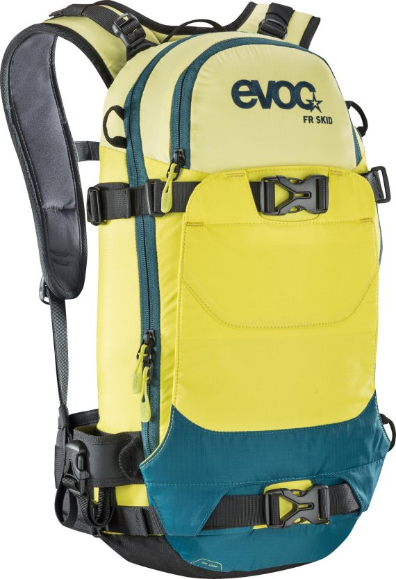 mb-en-evoc-backpack Small, yellow and blue: Evoc's FR SKID
