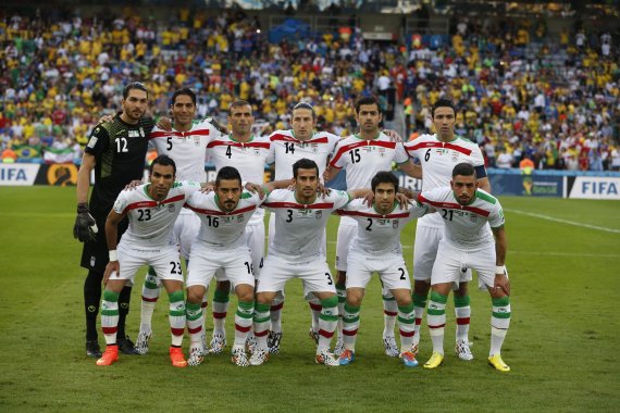 Mannschaftstfoto der iranischen Fußball-Nationalmannschaft