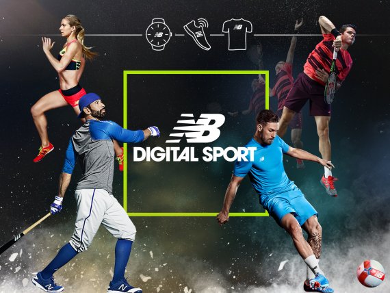mb-new_balance_digital2 Digital Sport Banner mit vier Sportlern
