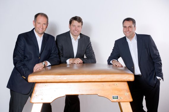mb-IntersportVorstand Kim Roether, Hannes Rumer, Jochen Schnell (v.l.)
