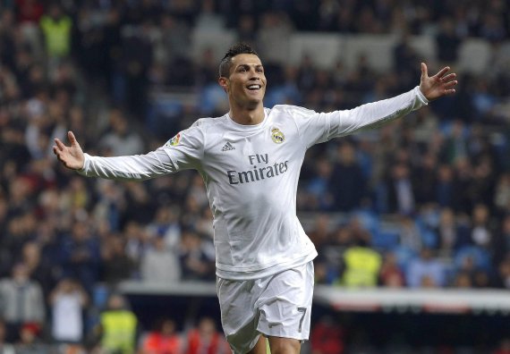 mb-adidas_madrid Cristiano Ronaldo celebrates after scoring a goal