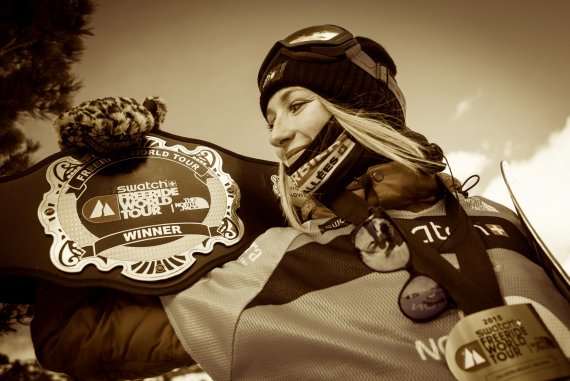 mb-160419-balet-sw Estelle Balet celebrated her World Champion title at the 2015 Freeride World Tour