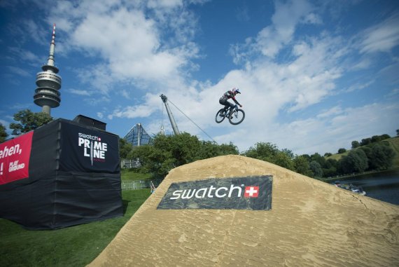 mb-160630-mtb-munich-mash Mountainbike-Slopestyle ist zu Gast im Olympiapark München beim Munich Mash.