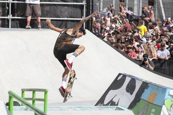 mb-Nyjah-Huston-Skateboard Skateboarden könnte bald olympisch sein: Superstar Nyjah Huston würde sich freuen.