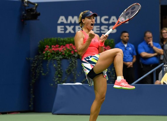 mb-160912-angelique-kerber-tennis-us-open Angelique Kerber jubelt bei den US Open: Sie ist die neue Nummer eins der Tennis-Weltrangliste.