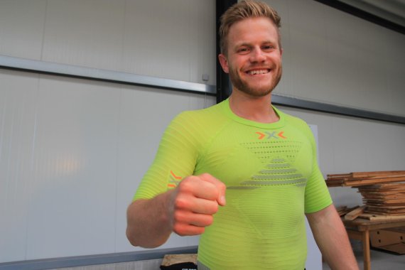 mb-160929-Julian-Witting Julian Witting beim Test des X-Bionic Effector Running Sets.