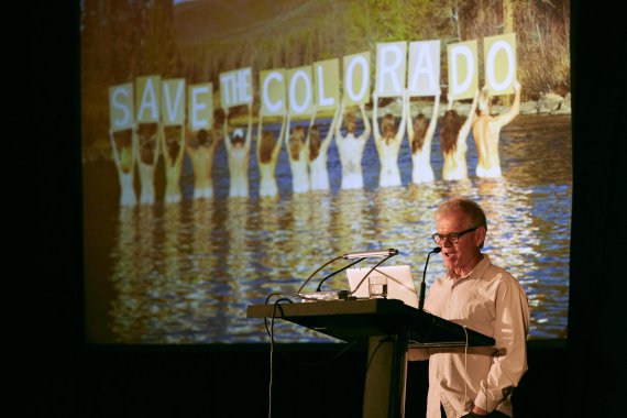 mb-161017-MV1016_EOGS2016_033_HR Rick Ridgeway, Vice President of Public Engagement bei Patagonia, fordert auf dem EOS ein Umdenken.
