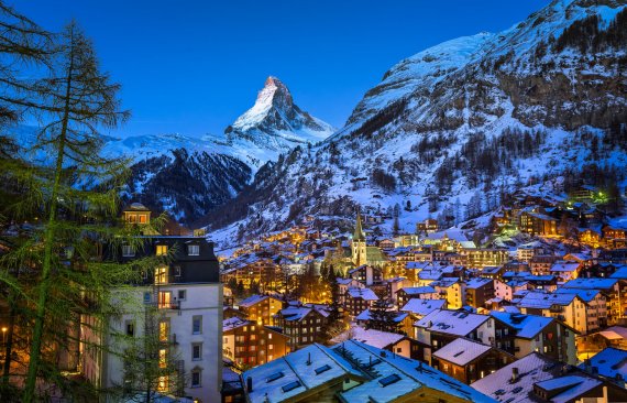 Exzellent aber teuer: Skifahren in Zermatt in der Schweiz