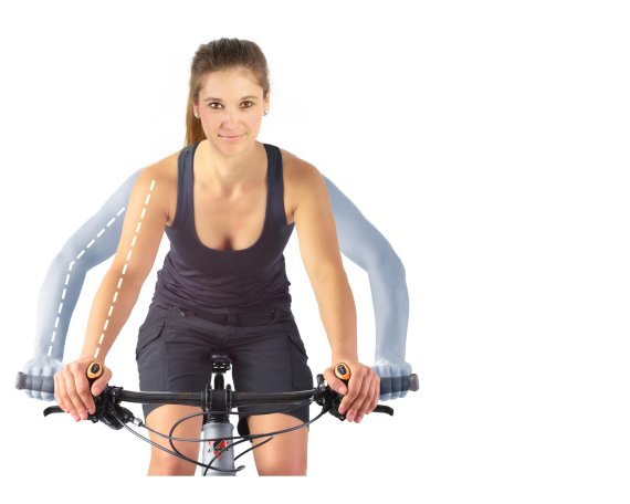 mb-innerbarends Die Innerbarends von SQlab sind in der Mitte des Lenkers angebracht und verbessern die Haltung auf dem Bike.