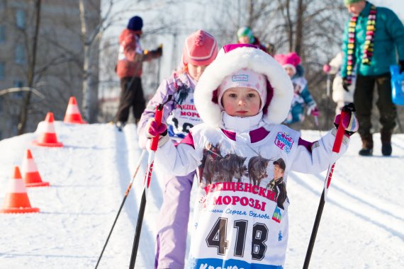 mb-161215-world-snow-day-image-russia Children all over the world love snow. Here, a girl cross-country skiing in Russia.