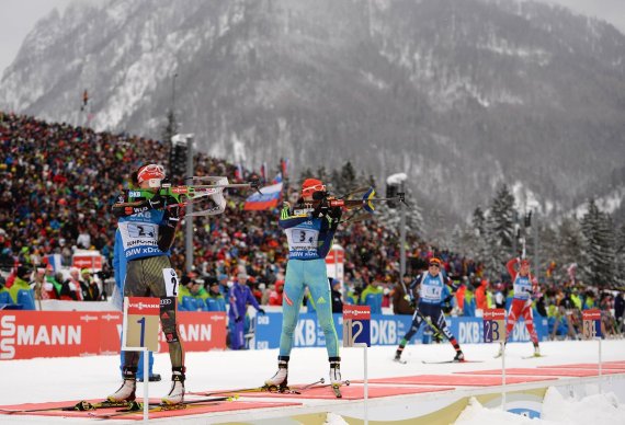 Full stadiums and high viewing rate: In Germany, the Biathlon is a top event.