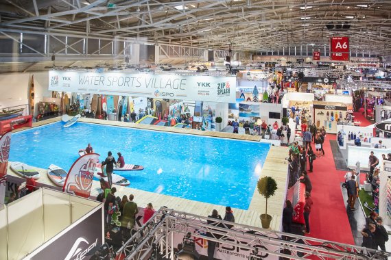 mb-ispo-water-sports-village The pool at ISPO MUNICH's Water Sports Village measures 200 square meters.