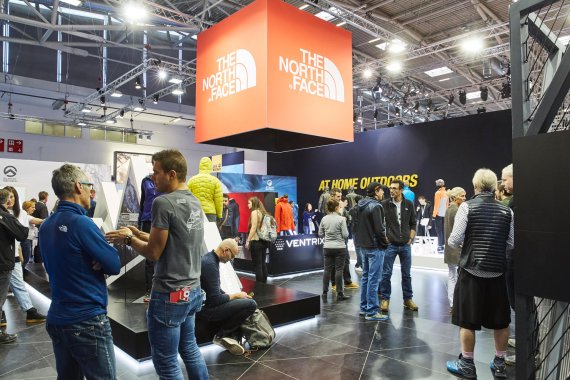 Der Stand von The North Face auf der ISPO MUNICH 2017