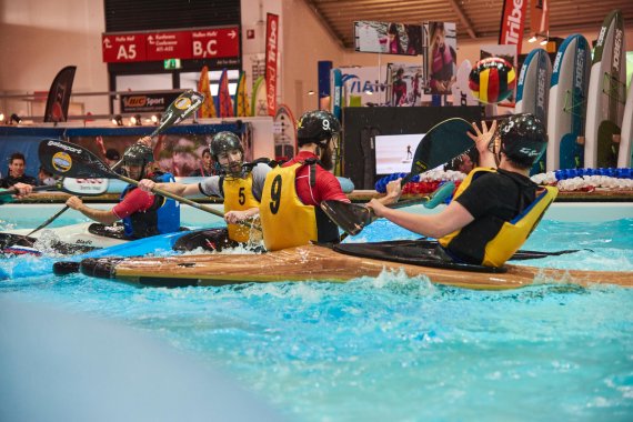 mb-170205-ispo-munich-2017-jf-0120 Canoe-polo in the Watersports Village at ISPO MUNICH 2017