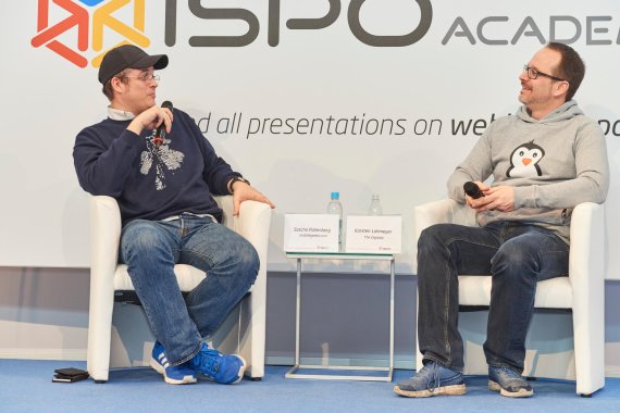 mb-170207-ISPO_Munich_2017_jf_1900 Sascha Pallenberg (mobilegeeks.com) und Karsten Lohmeyer (The Digitale)