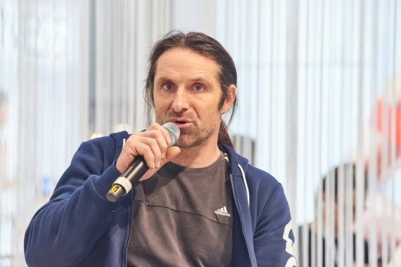 mb-170208-ispo-munich-2017-jf-3419 Alexander Huber, one of the most highly profiled climbers in the world, visits ISPO MUNICH 2017.