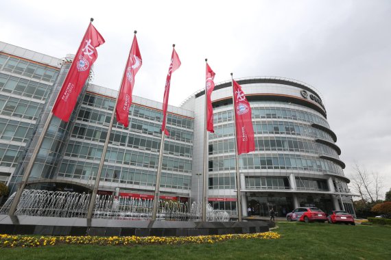 The new FC Bayern office in Shanghai.