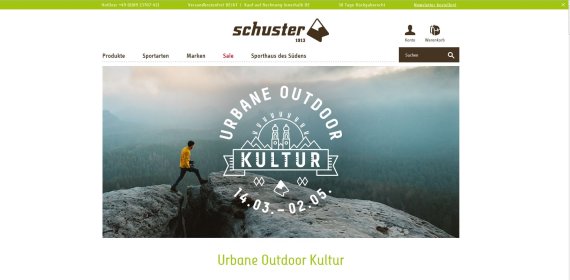 mb-170322-schuster Even Munich’s flagship outdoor brand Sport Schuster is focusing its new campaign on the new “urban outdoor culture” and offering a fitting product range.