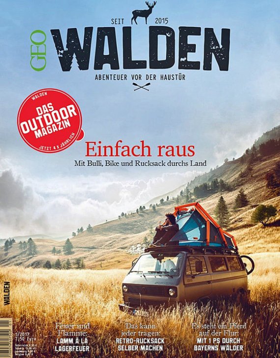 mb-170322-walden-cover-2017-580-evo-580 Walden is the outdoor off-shoot of GEO Magazine, started in 2015. Now, the publishing house is doubling its frequency.