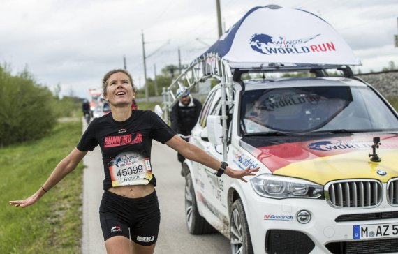 Exakt 51,2 km lief Bianca Meyer beim Wings for Life World Run in München.