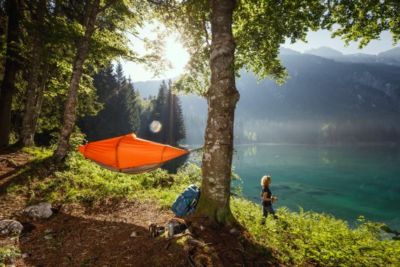 The flying tent is an award winner at ISPO BRANDNEW 2017.