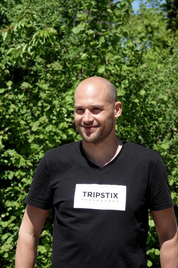 mb-170622-Stefan-Klare Stefan Klare ist der Gründer von Tripstix. Mit seinem Team plant er nun den Markteintritt seiner SUP-Boards.