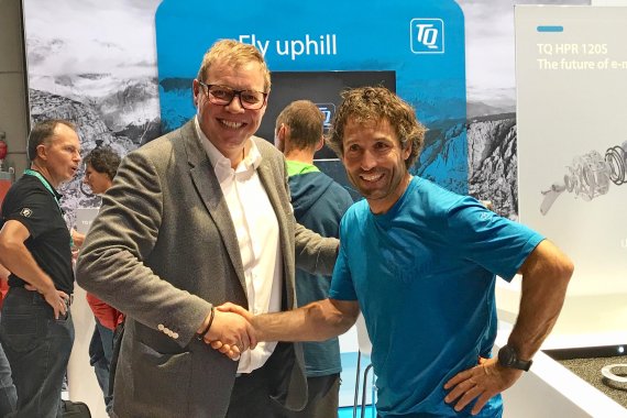 Peter Schlickenrieder (rechts) mit Reiner Gerstner, Chief Marketing Officer der TQ-Group.