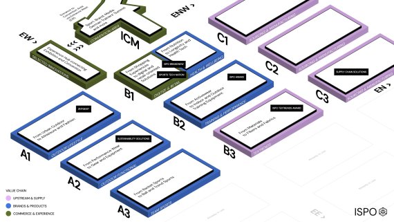 Lageplan der ISPO Munich