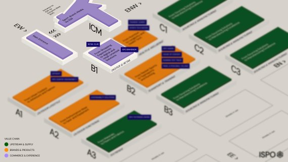 Hallenplan mit Fokus Commernce & Experience