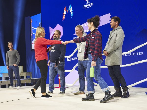 Five people at the Founders Fight at ISPO Munich 2023