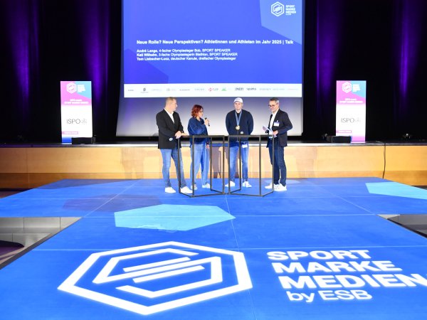 TALK MIT KATI WILHELM, TOM LIEBSCHER UND ANDRE LANGE BEI SPORT BRAND MEDIA AUF DER ISPO 2024