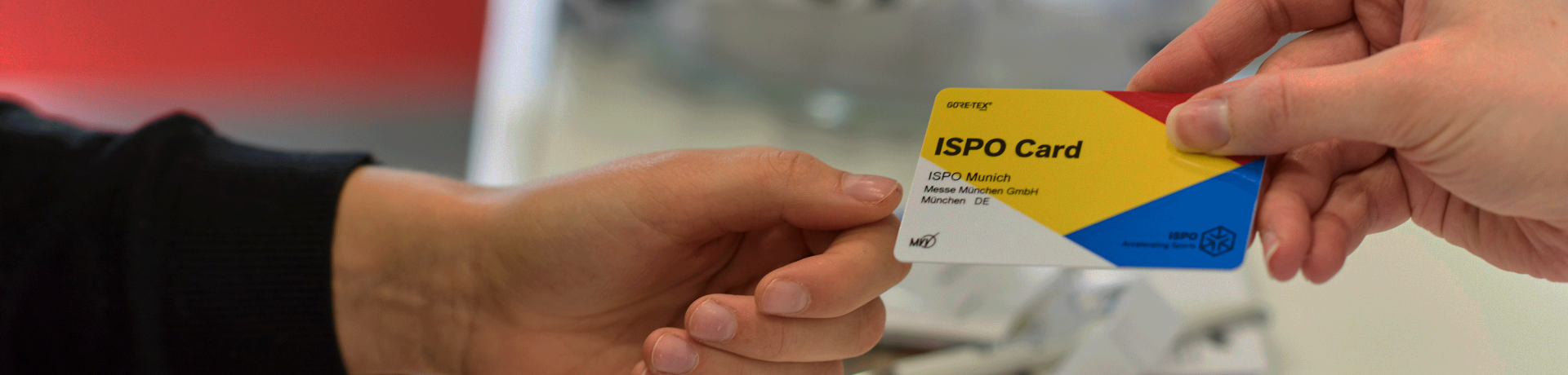 ISPO Card at the fair ISPO Card at the fair