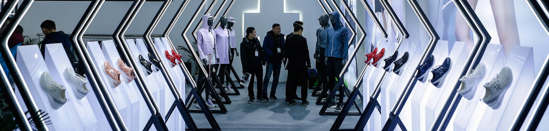 Presentation of sports shoes at ISPO Beijing Presentation of sports shoes at ISPO Beijing