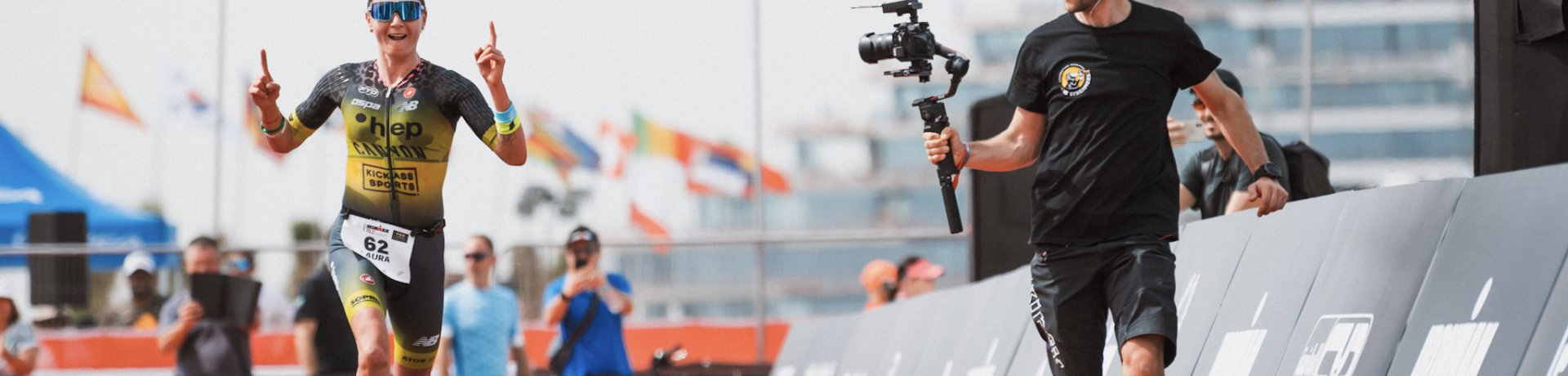 Laura Philipp während des IRONMAN 70.3 in Dubai