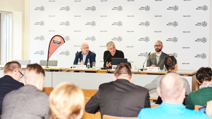 Die Pressekonferenz von Sport 2000 auf der ISPO Munich 2018.