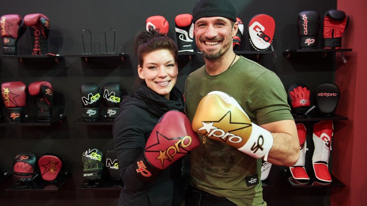 Nina Meinke at the ISPO Munich 2018 - the professional boxer is fighting against the shadowy existence of women's boxing. Nina Meinke at the ISPO Munich 2018 - the professional boxer is fighting against the shadowy existence of women's boxing.