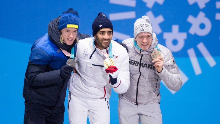 Quelle: Imago In der Verfolgung war dann Favorit Martin Fourcade (Frankreich) vorn. Auch da hat sich ein Deutscher aufs Podest geschlichen. Benedikt Doll wird Dritter hinter dem schwedischen Biathleten Sebastian Samuelsson