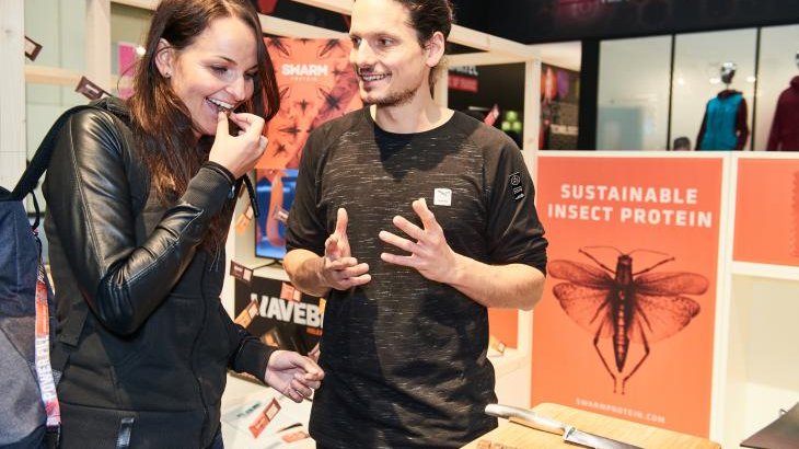 Zu sehen gab es Produkte aus allen Bereichen der Sportbranche: Vom Insekten-Proteinriegel bis zu ... Zu sehen gab es Produkte aus allen Bereichen der Sportbranche: Vom Insekten-Proteinriegel bis zu ...