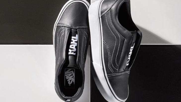 Luxus-Designer Karl Lagerfeld ging mit dem Skater-Label Vans eine Kollaboration ein, die den hippen Vans-Look mit Pariser Chic verbunden hat. Im Sommer 2017 erschien eine Kollektion von sechs gemeinsamen Sneakermodellen.