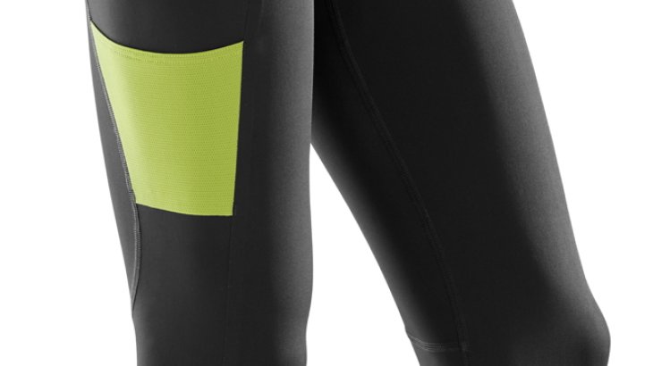 Quelle: CEP Die ¾ Tights gibt es auch in Black-lime