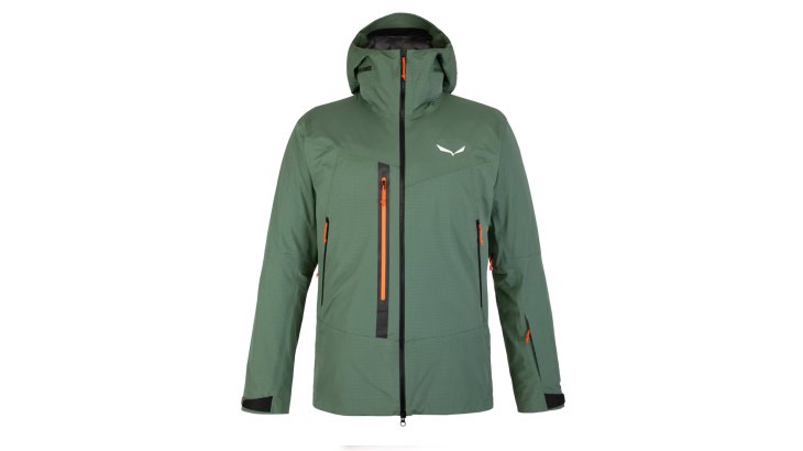 Das hochalpine Highlight der Winterkollektion 20/21 von Salewa: die komplett PFC-freie Stella Responsive Dreilagenjacke.