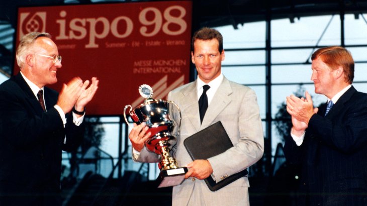 mb-151118-1998so Henry Maske-3 Boxweltmeister Henry Maske bei der ISPO CUP Preisverleihung.