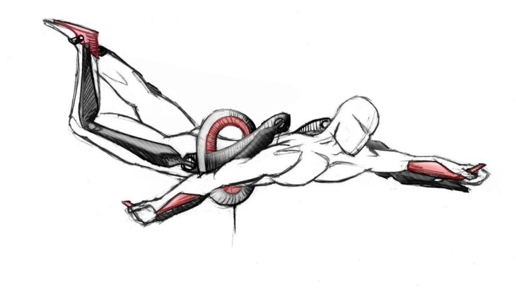 mb-icaros_sketsch_colour Skizze von CEO Johannes Scholl mit Idee zum Exoskelett