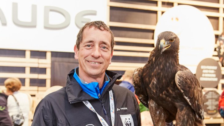 mb-Adler-Sky-5 Bekanntester Vogel der Sportbranche: Drohnen-Adler Sky auf der ISPO MUNICH 2016