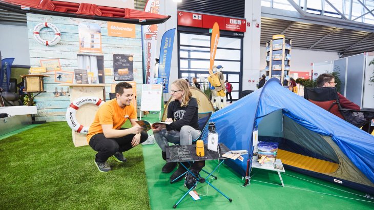 Schonmal das Zelt testen für den Sommer: Urlaubsfeeling auf der f.re.e
