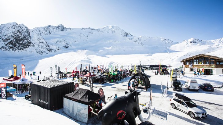 mb-Freeride-Kaunertal-6 Über 30 Marken präsentierten sich vor malerischer Kulisse auf dem Kaunertaler Gletscher.