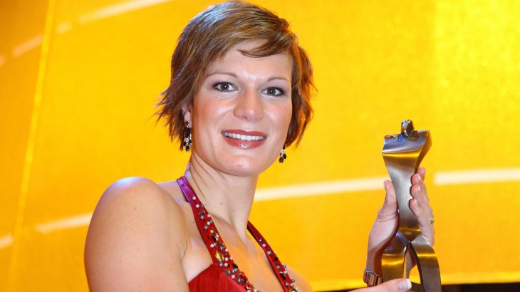 mb-Riesch-7 Trotz der Verletzungen kam Höfl-Riesch stark zurück: 2009 wurde sie bei der Wahl zur Sportlerin des Jahres Dritte.