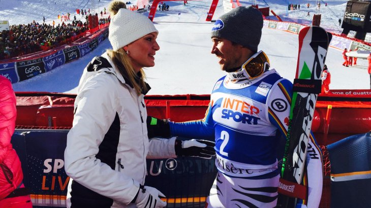 mb-Riesch-Neureuther-ARD Die beiden Aushängeschilder des deutschen Skisports: Ex-Profi Maria Höfl-Riesch und Felix Neureuther.