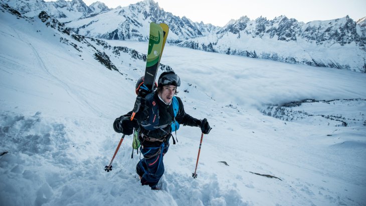 mb-FWT-5 Der momentan beste Rider der Tour ist der Franzose Loic Collomb-Patton, der die Freeride World Tour anführt.